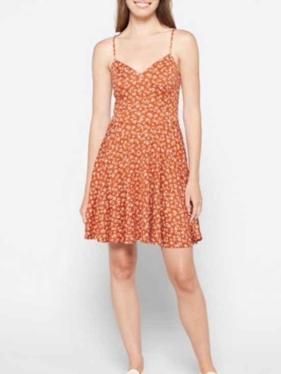 The General Good Floral Orange Dress Crisscross Strappy Size Large NWOT - Picture 16 of 16